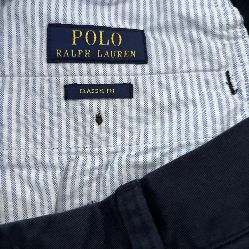 Polo Ralph Lauren Classic Fit Pants Navy Blue 34 x 34 KD